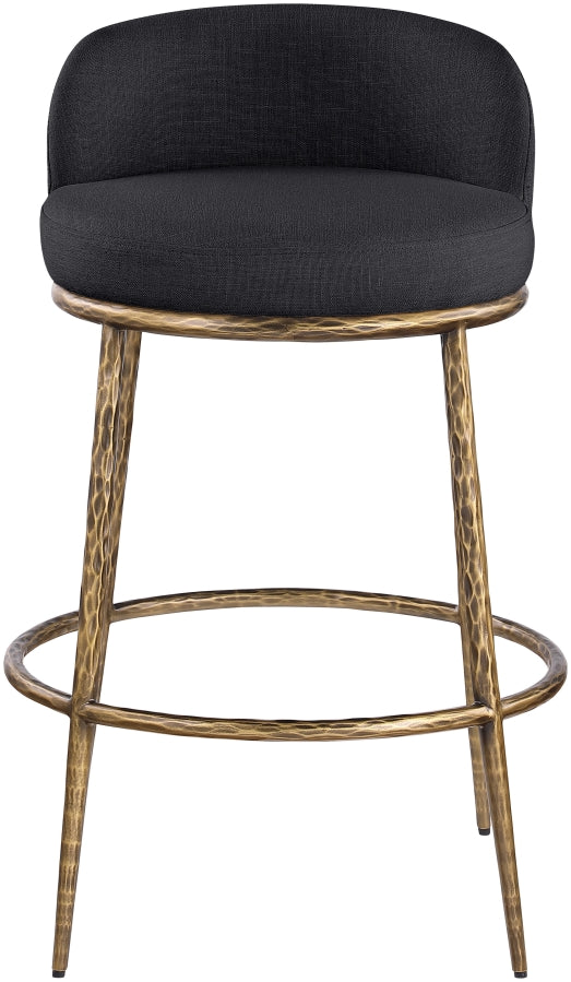 Ferro Performance Fabric Upholstered Bar Stool — 77084-C - Black - 77084Black-C alternate view 2