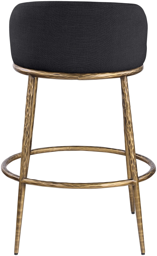 Ferro Performance Fabric Upholstered Bar Stool — 77084-C - Black - 77084Black-C alternate view 4