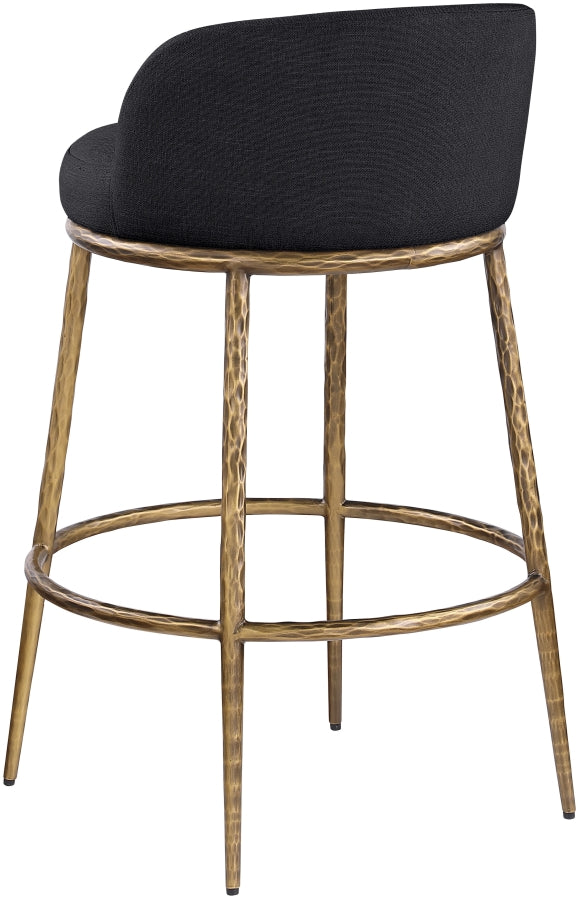 Ferro Performance Fabric Upholstered Bar Stool — 77084-C - Black - 77084Black-C alternate view 5