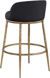 Ferro Performance Fabric Upholstered Bar Stool — 77084-C - Black - 77084Black-C alternate view 5