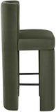 Zuno Velvet Performance Fabric Upholstered Bar Stool — 973-C - Green - 973Green-C alternate view 3