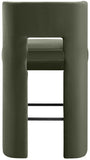 Zuno Velvet Performance Fabric Upholstered Bar Stool — 973-C - Green - 973Green-C alternate view 4