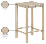 Entwine Vegan Leather Upholstered Counter Stool — 77027-C - Beige - 77027Beige-C Infographic