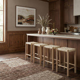 Entwine Vegan Leather Upholstered Counter Stool — 77027-C - Cream - 77027Cream-C alternate view 1