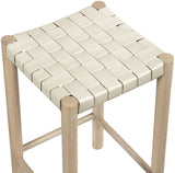 Entwine Vegan Leather Upholstered Counter Stool — 77027-C - Cream - 77027Cream-C alternate view 5