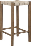 Entwine Vegan Leather Upholstered Counter Stool — 77028-C - Beige - 77028Beige-C alternate view 3
