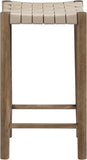 Entwine Vegan Leather Upholstered Counter Stool — 77028-C - Beige - 77028Beige-C alternate view 4