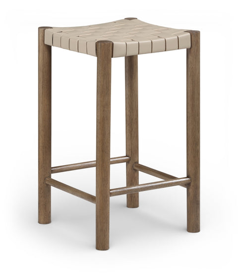 Entwine Vegan Leather Upholstered Counter Stool — 77028-C