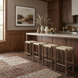 Entwine Vegan Leather Upholstered Counter Stool — 77028-C - Cream - 77028Cream-C alternate view 1