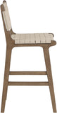Entwine Vegan Leather Upholstered Counter Stool — 77030-C - Beige - 77030Beige-C alternate view 3