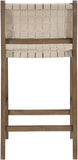 Entwine Vegan Leather Upholstered Counter Stool — 77030-C - Beige - 77030Beige-C alternate view 4