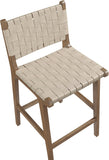 Entwine Vegan Leather Upholstered Counter Stool — 77030-C - Beige - 77030Beige-C alternate view 5
