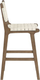 Entwine Vegan Leather Upholstered Counter Stool — 77030-C - Cream - 77030Cream-C alternate view 3