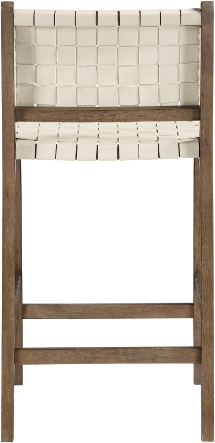 Entwine Vegan Leather Upholstered Counter Stool — 77030-C - Cream - 77030Cream-C alternate view 4