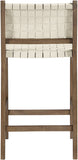 Entwine Vegan Leather Upholstered Counter Stool — 77030-C - Cream - 77030Cream-C alternate view 4
