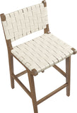 Entwine Vegan Leather Upholstered Counter Stool — 77030-C - Cream - 77030Cream-C alternate view 5
