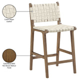 Entwine Vegan Leather Upholstered Counter Stool — 77030-C - Cream - 77030Cream-C Infographic