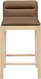 Ellis Cane And Vegan Leather Upholstered Counter Stool — 88060-C - Brown - 88060Brown-C alternate view 2