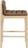 Ellis Cane And Vegan Leather Upholstered Counter Stool — 88060-C - Brown - 88060Brown-C alternate view 3