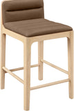 Ellis Cane And Vegan Leather Upholstered Counter Stool — 88060-C - Brown - 88060Brown-C alternate view 5