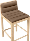 Ellis Cane And Vegan Leather Upholstered Counter Stool — 88060-C - Brown - 88060Brown-C alternate view 6