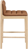 Ellis Cane And Vegan Leather Upholstered Counter Stool — 88060-C - Cognac - 88060Cognac-C alternate view 3