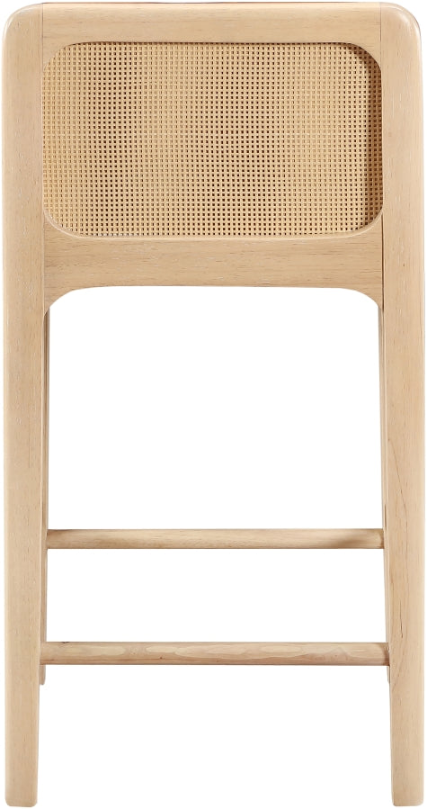 Ellis Cane And Vegan Leather Upholstered Counter Stool — 88060-C - Cognac - 88060Cognac-C alternate view 4