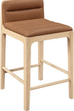 Ellis Cane And Vegan Leather Upholstered Counter Stool — 88060-C - Cognac - 88060Cognac-C alternate view 5