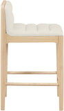 Ellis Cane And Vegan Leather Upholstered Counter Stool — 88060-C - Cream - 88060Cream-C alternate view 3