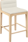 Ellis Cane And Vegan Leather Upholstered Counter Stool — 88060-C - Cream - 88060Cream-C alternate view 5