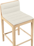 Ellis Cane And Vegan Leather Upholstered Counter Stool — 88060-C - Cream - 88060Cream-C alternate view 6