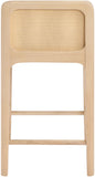 Ellis Cane And Vegan Leather Upholstered Counter Stool — 88060-C - Tan - 88060Tan-C alternate view 4