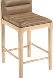 Ellis Cane And Vegan Leather Upholstered Counter Stool — 88060-C - Tan - 88060Tan-C alternate view 5