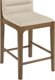 Ellis Cane And Vegan Leather Upholstered Counter Stool — 88063-C - Beige - 88063Beige-C alternate view 5