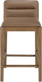 Ellis Cane And Vegan Leather Upholstered Counter Stool — 88063-C - Brown - 88063Brown-C alternate view 2