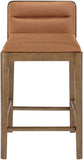 Ellis Cane And Vegan Leather Upholstered Counter Stool — 88063-C - Cognac - 88063Cognac-C alternate view 2