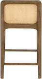 Ellis Cane And Vegan Leather Upholstered Counter Stool — 88063-C - Cream - 88063Cream-C alternate view 4