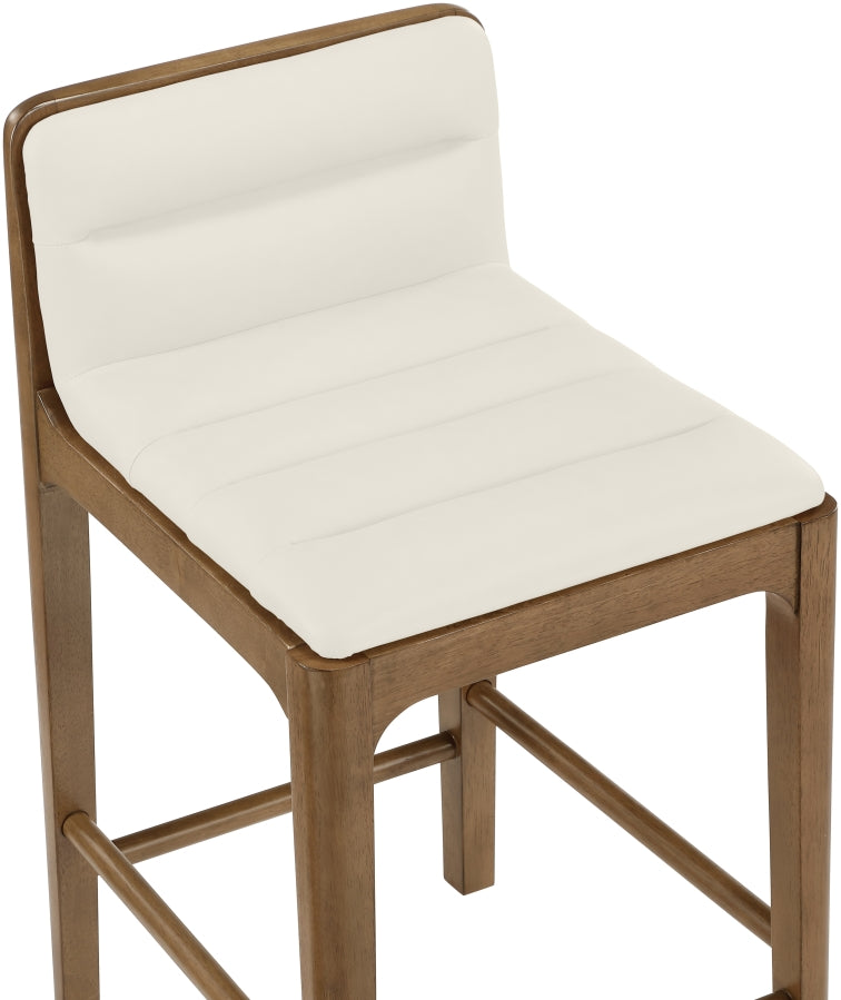 Ellis Cane And Vegan Leather Upholstered Counter Stool — 88063-C - Cream - 88063Cream-C alternate view 6