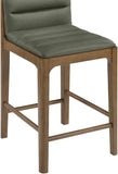 Ellis Cane And Vegan Leather Upholstered Counter Stool — 88063-C - Green - 88063Green-C alternate view 5