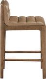 Ellis Cane And Vegan Leather Upholstered Counter Stool — 88063-C - Tan - 88063Tan-C alternate view 3