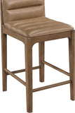Ellis Cane And Vegan Leather Upholstered Counter Stool — 88063-C - Tan - 88063Tan-C alternate view 5