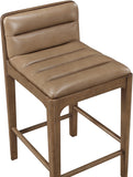 Ellis Cane And Vegan Leather Upholstered Counter Stool — 88063-C - Tan - 88063Tan-C alternate view 6
