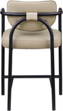 Serava Vegan Leather Upholstered Counter Stool — 77067-C - Beige - 77067Beige-C alternate view 4