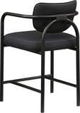 Serava Vegan Leather Upholstered Counter Stool — 77067-C - Black - 77067Black-C alternate view 5