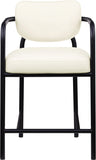 Serava Vegan Leather Upholstered Counter Stool — 77067-C - Cream - 77067Cream-C alternate view 2