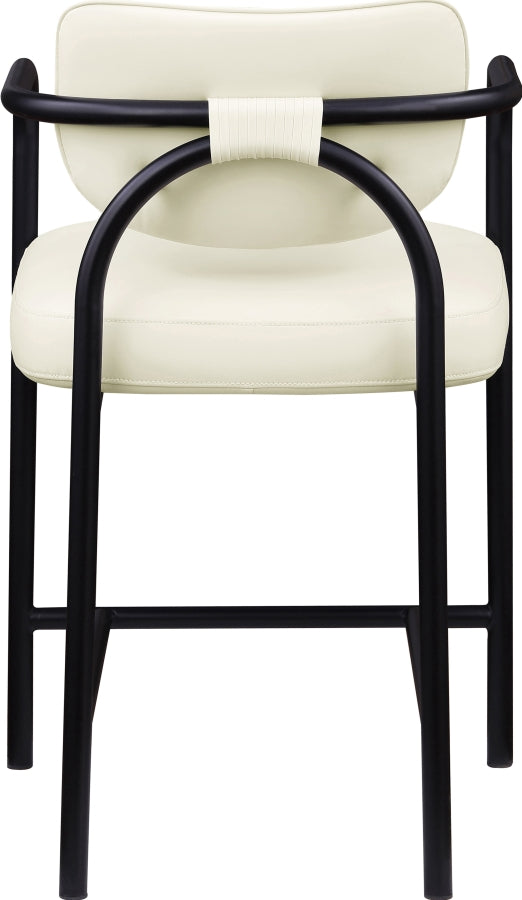 Serava Vegan Leather Upholstered Counter Stool — 77067-C - Cream - 77067Cream-C alternate view 4