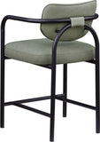 Serava Vegan Leather Upholstered Counter Stool — 77067-C - Green - 77067Green-C alternate view 5