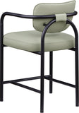 Serava Vegan Leather Upholstered Counter Stool — 77067-C - Mint - 77067Mint-C alternate view 5
