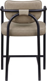 Serava Vegan Leather Upholstered Counter Stool — 77067-C - Taupe - 77067Taupe-C alternate view 4