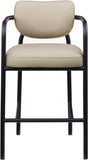 Serava Vegan Leather Upholstered Bar Stool — 77069-C - Beige - 77069Beige-C alternate view 2